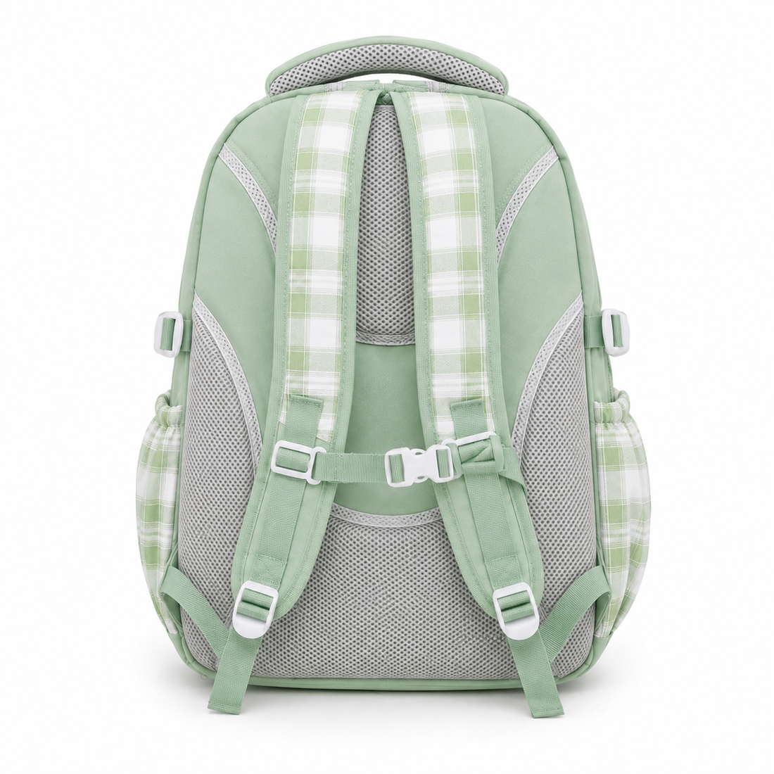 Trend OneB Plaid Multi-Pocket School Backpack