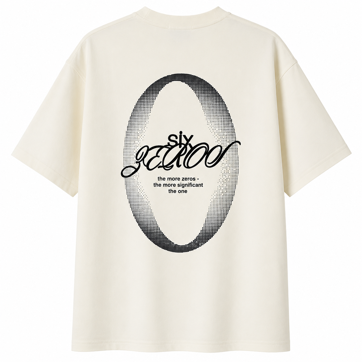 Men’s Six Zero Graphic Oversized T-Shirt – Off White