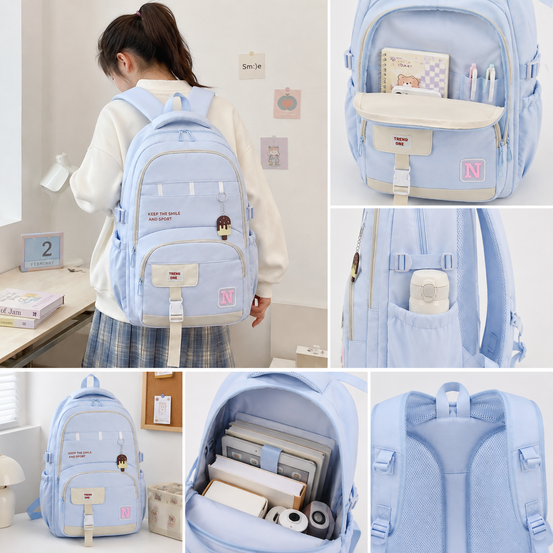 Trend One Large School Backpack