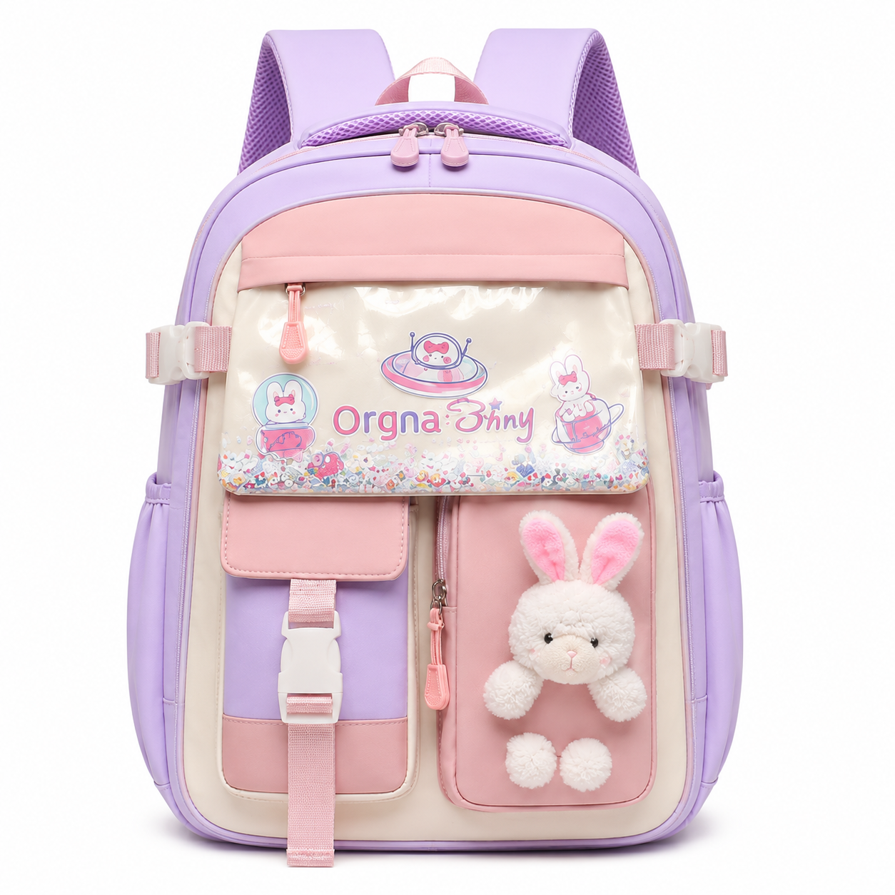Pastel Bunny Large School Backpack