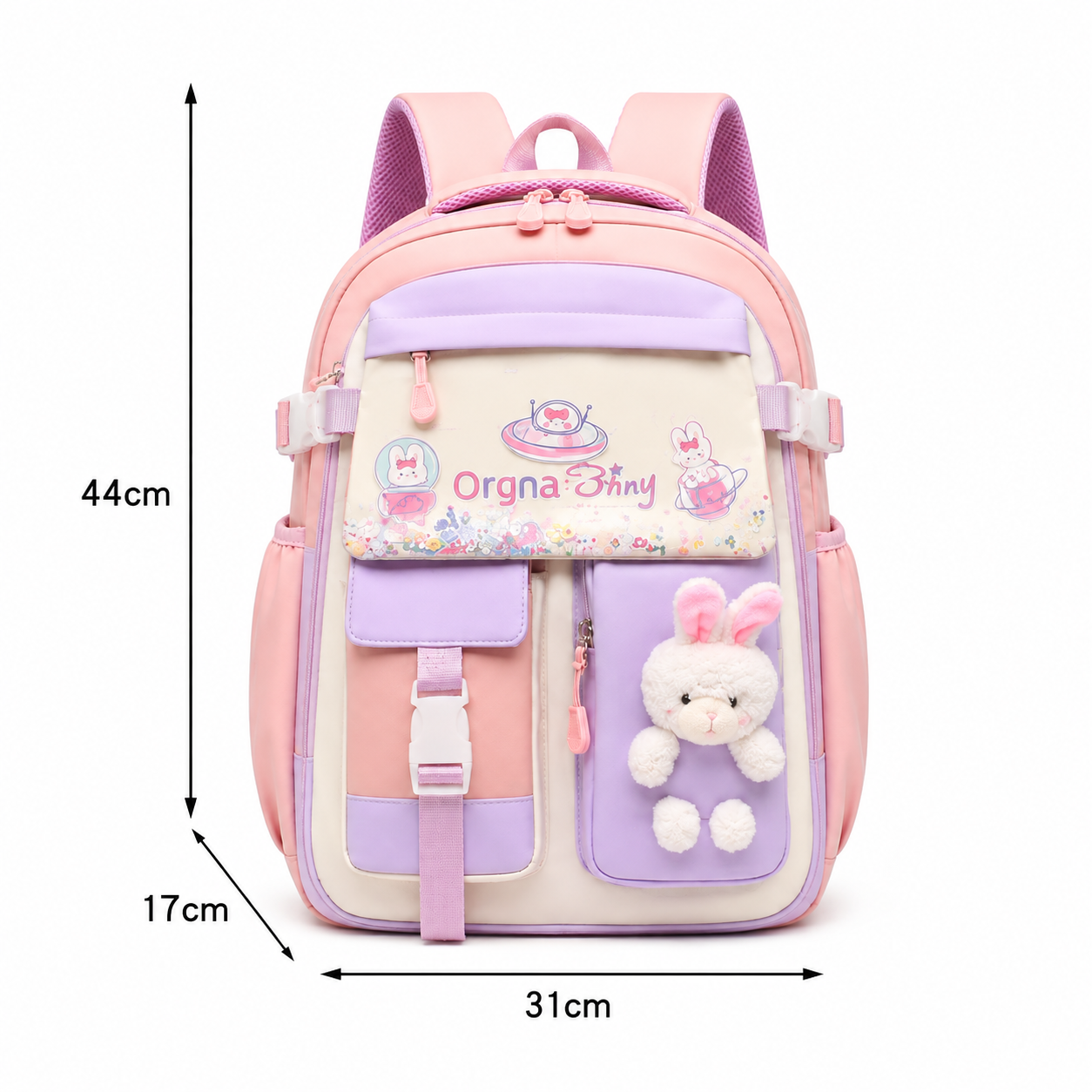 Pastel Bunny Large School Backpack