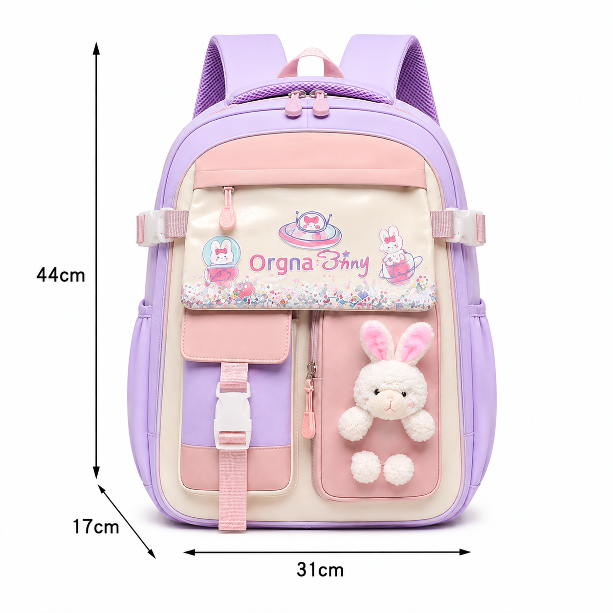 Pastel Bunny Large School Backpack