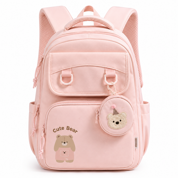 Cute Bear Large School Backpack