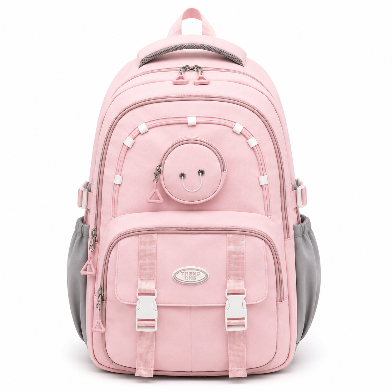 Trend One School Backpack – Light Pink