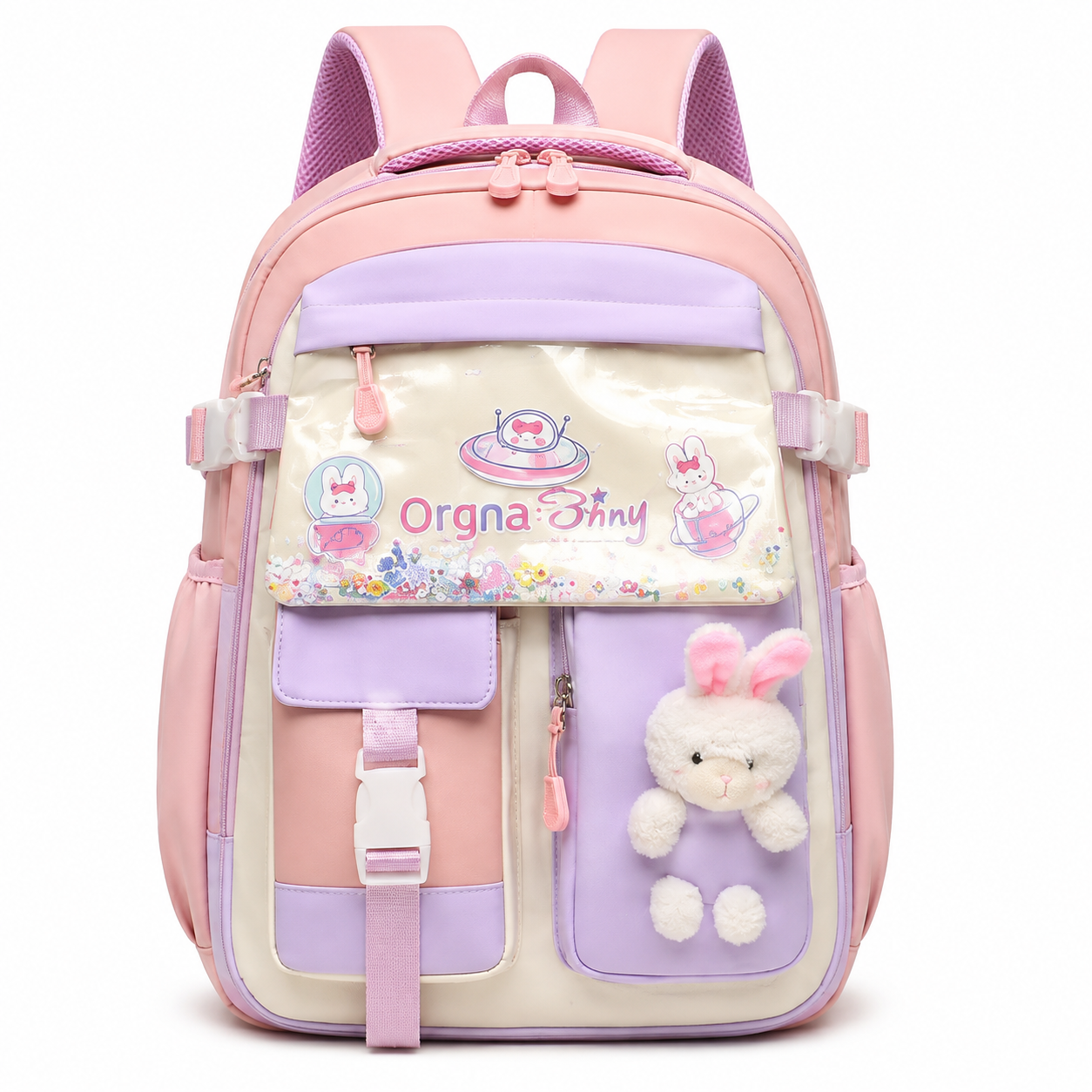 Pastel Bunny Large School Backpack