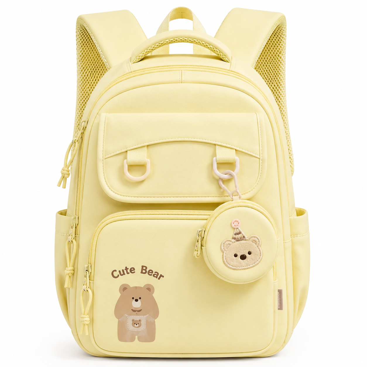 Cute Bear Large School Backpack