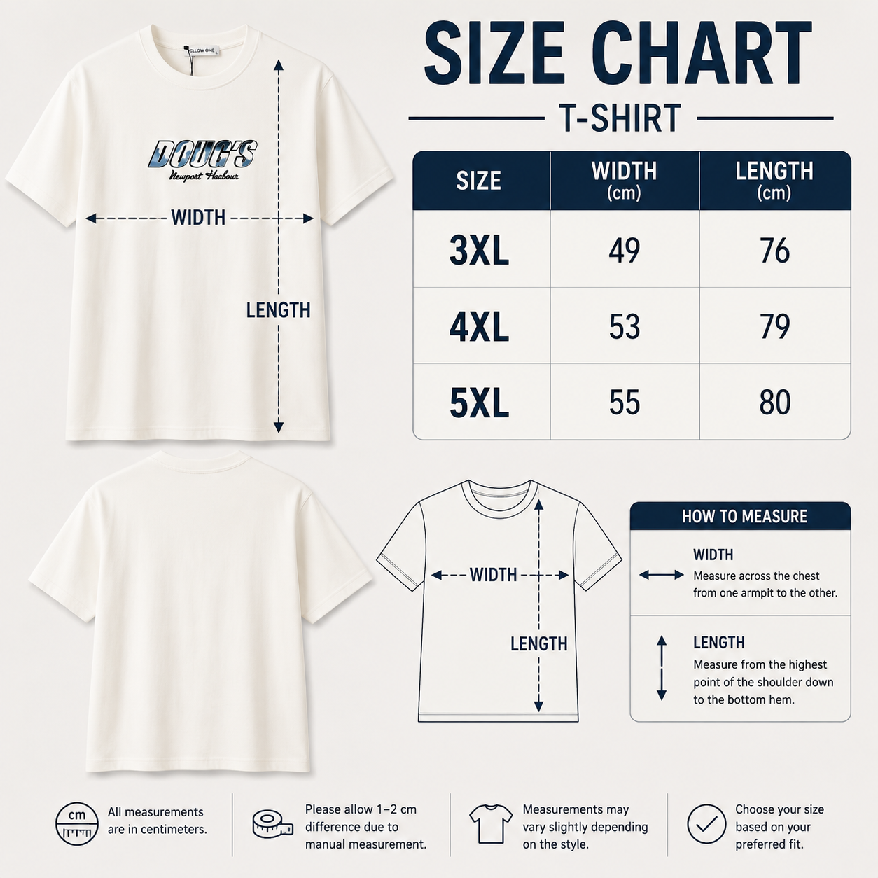 Men’s DOUG’S Graphic T-Shirt – Off White