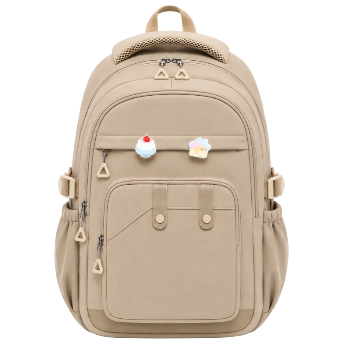 Trend One School Backpack – Khaki / Beige