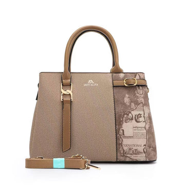 MISS ALITA Elegant Khaki Structured Handbag