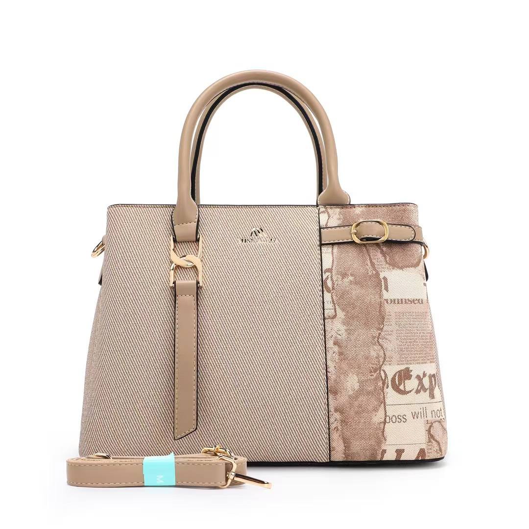 MISS ALITA Elegant Beige Structured Handbag