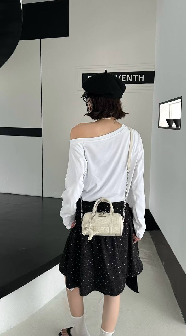 CoGy & Deron Mini Boston Bag – White