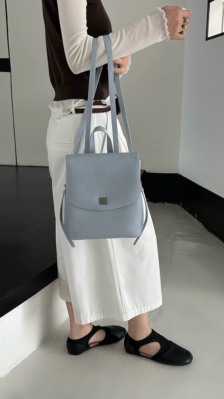 Classic Square Backpack – Light Blue