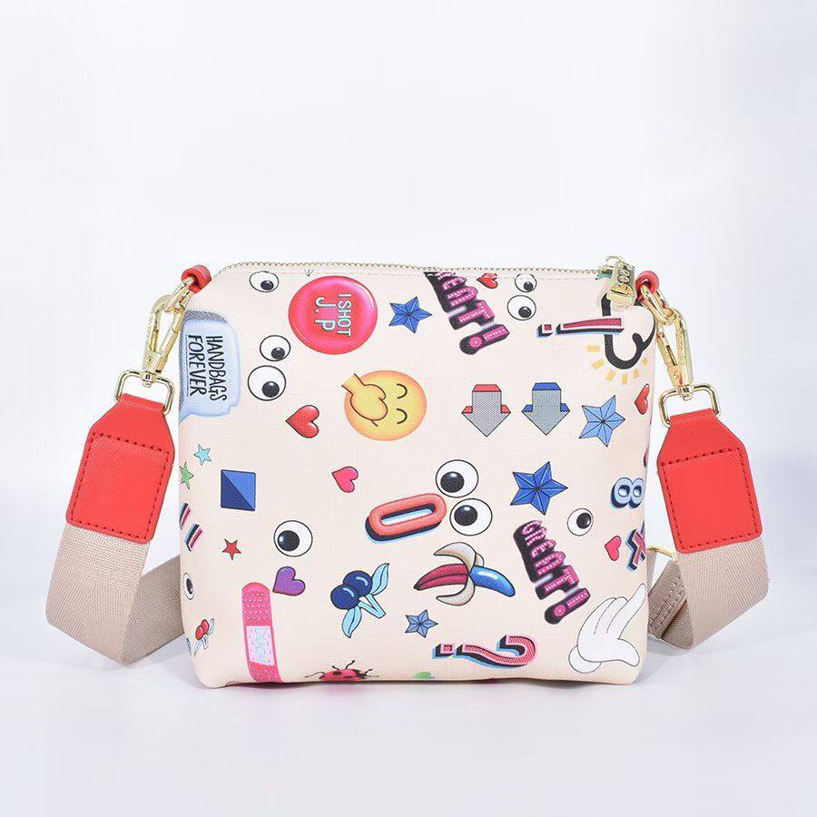 Cartoon Print 2-Piece Handbag Set – Women's Tote Bag with Crossbody Pouch