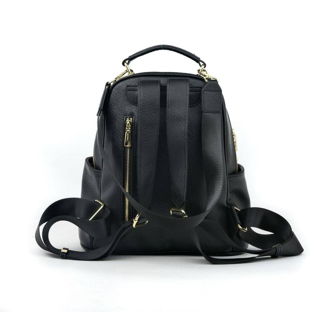 Eye Theme Charm Backpack – Black Women's Mini Backpack