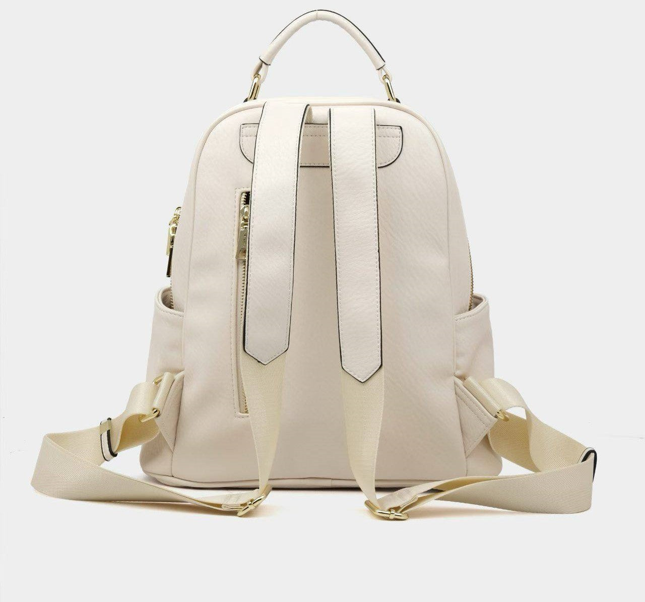 Eye Theme Charm Backpack – Ivory Women's Mini Backpack