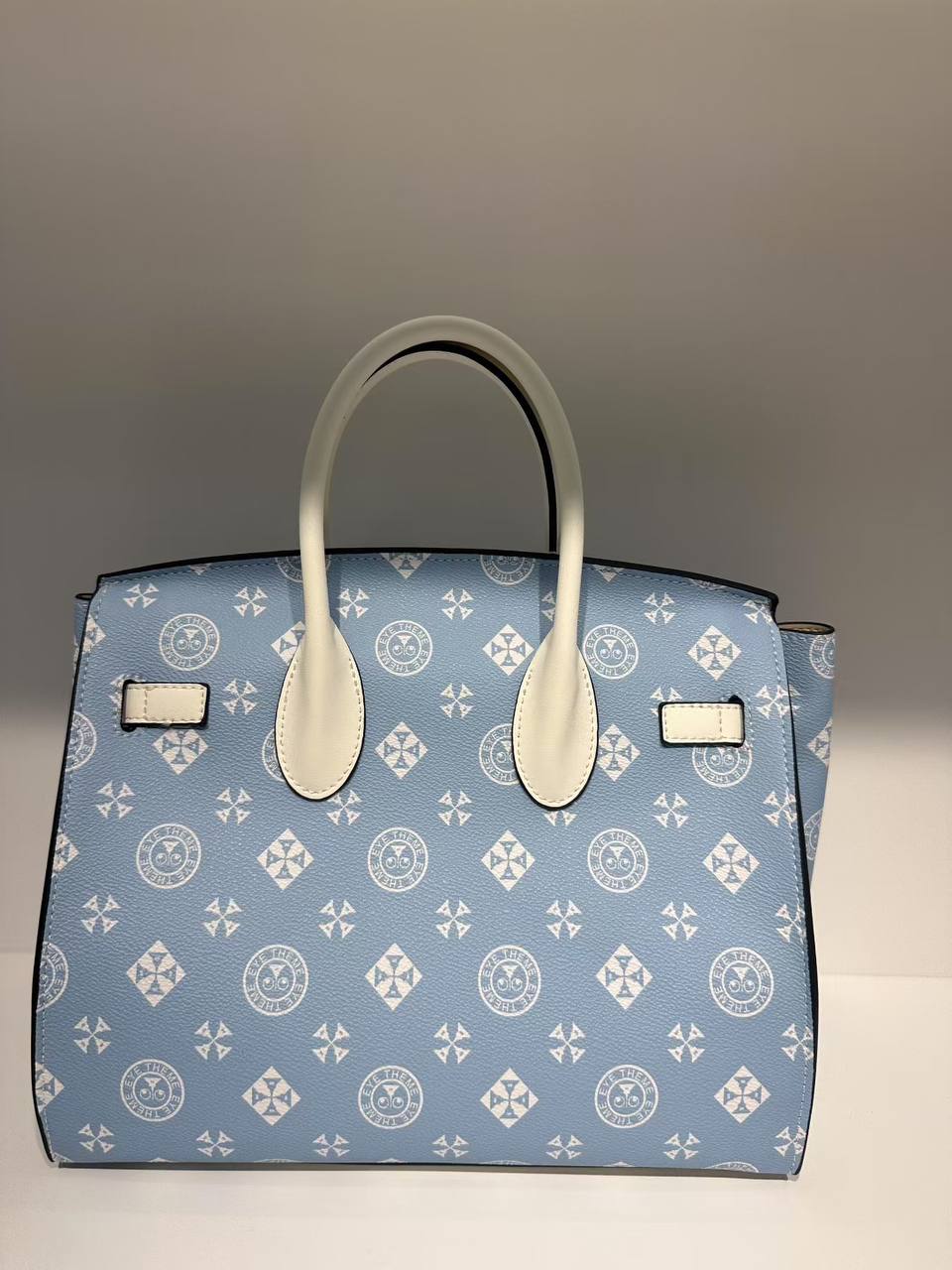 Eye Theme Pastel Duo Tote – Women's Handbag with Matching Inner Pouch