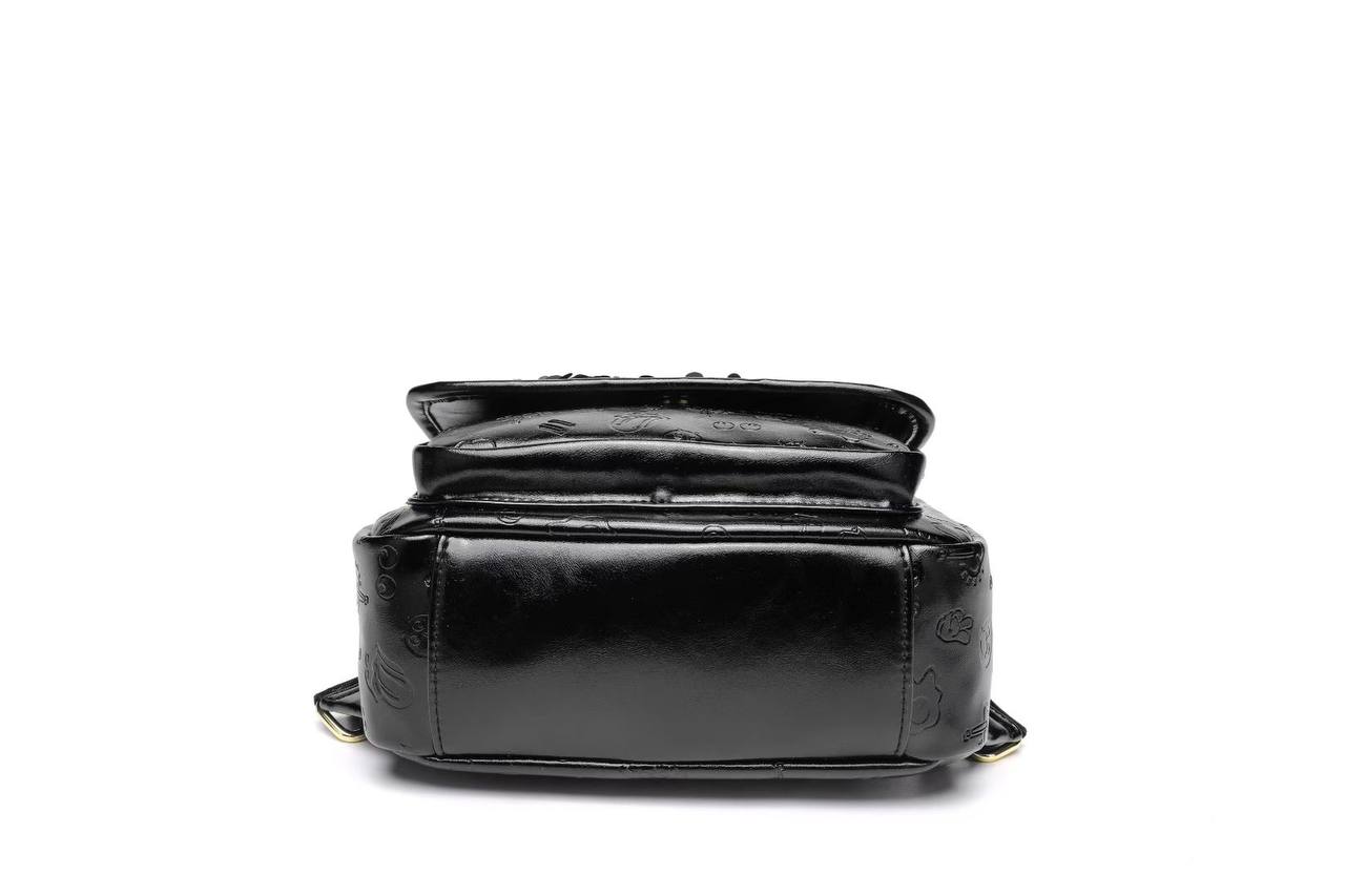 Eye Theme Sequin Sparkle Backpack – Black Women's Fashion Backpack