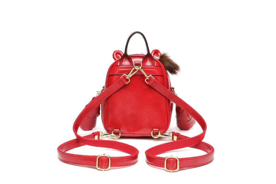 Eye Theme Crystal Eyes Character Backpack – Red Women's Fashion Backpack