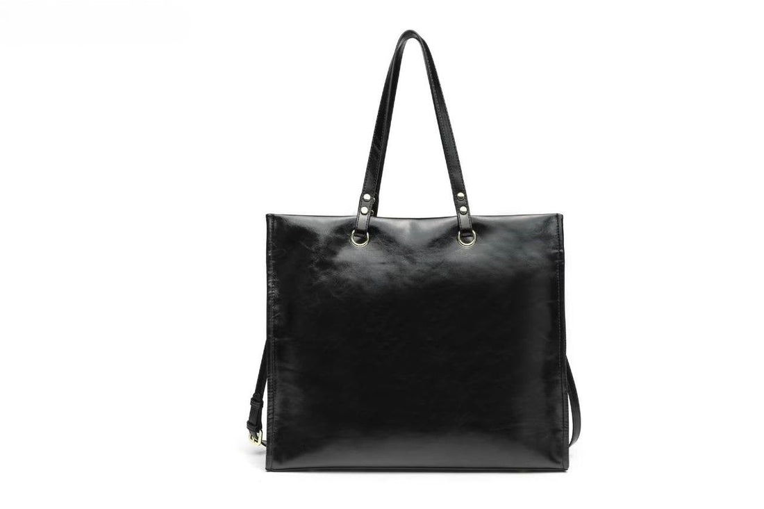 Eye Theme Character Tote Bag – Black Women's Large Shoulder Bag